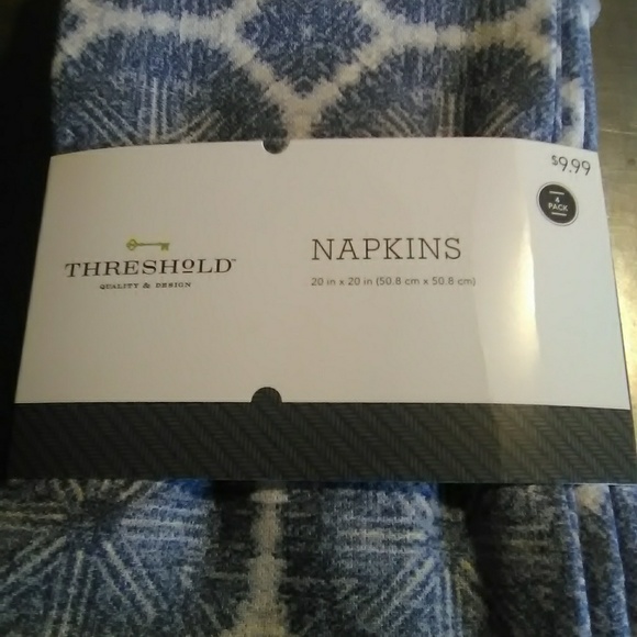 Threshold Other - Coral Stripe Kitchen Textile Placemat Napkins